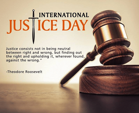 International Justice Day 2023 with Quotes and Poster
